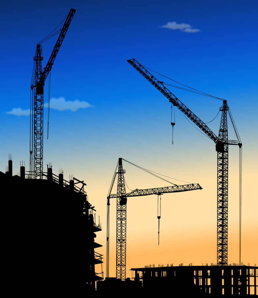 construction, building, crane